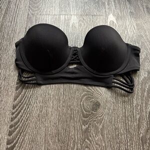Victoria's Secret Black Strapless swim top (2010s)